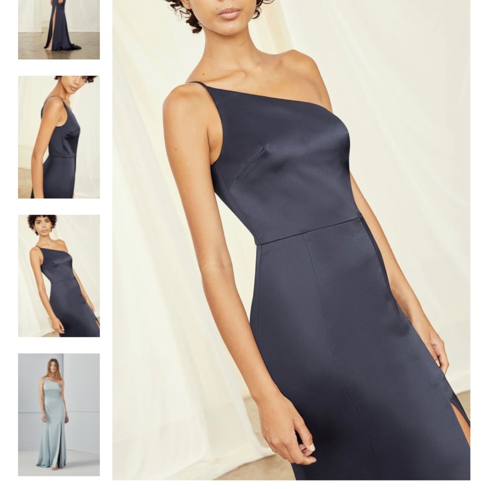 Amsale Kaia Bridesmaid dress in black from Bella Bridesmaids